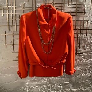 Versace Vintage 2 piece suit with belt.